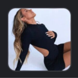 White Fox open back dress